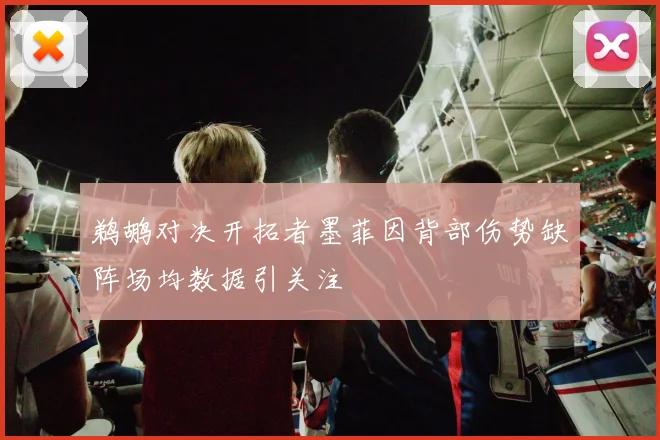 鹈鹕对决开拓者墨菲因背部伤势缺阵场均数据引关注
